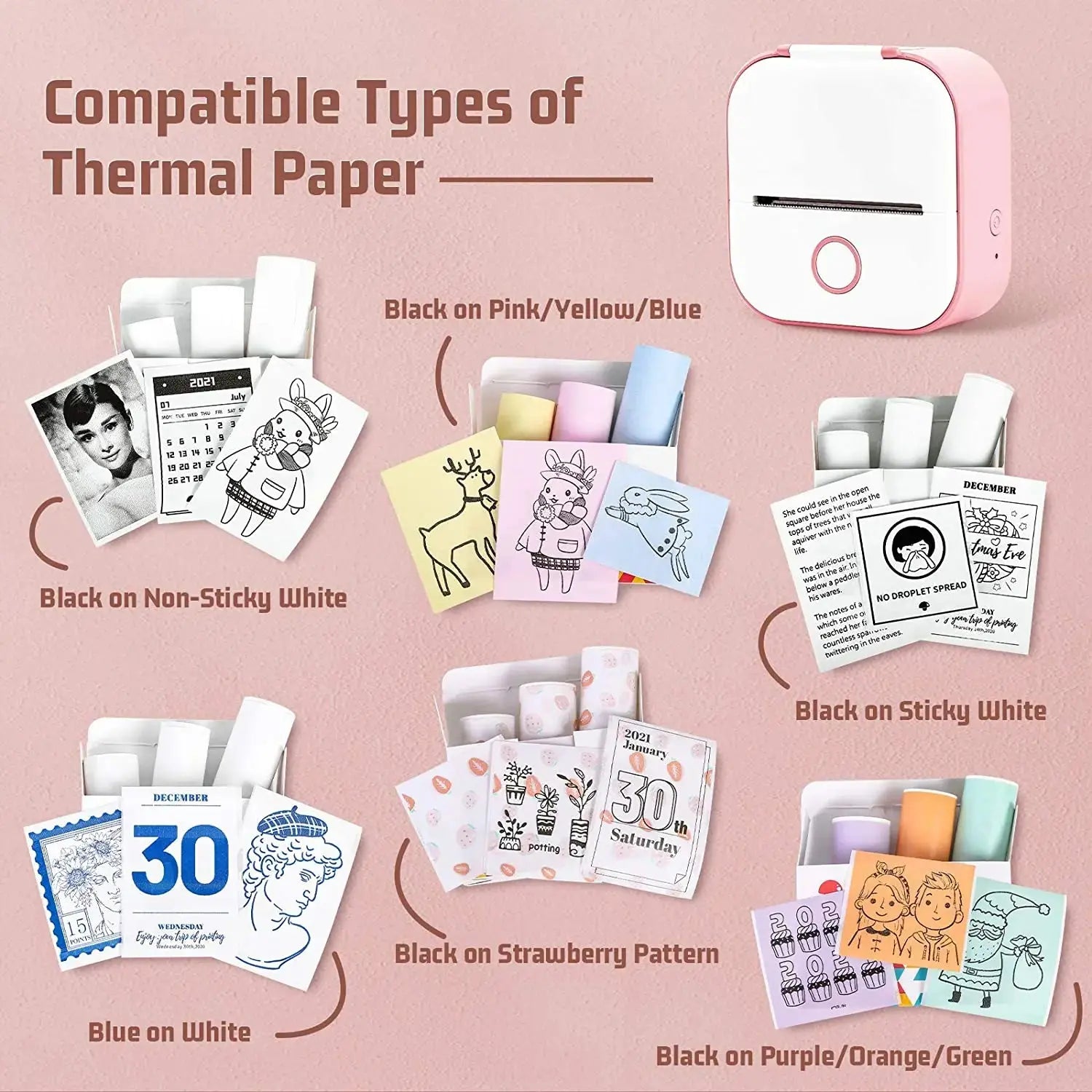 Phomemo T02 mini Drucker M02X Ersatzrollen: Selbstklebendes Transparentpapier für Etiketten, ideal für DIY-Fotos, Texte und Notizen - Raffiniertedinge Phomemo T02 mini Drucker M02X Ersatzrollen: Selbstklebendes Transparentpapier für Etiketten, ideal für DIY-Fotos, Texte und Notizen - Raffiniertedinge